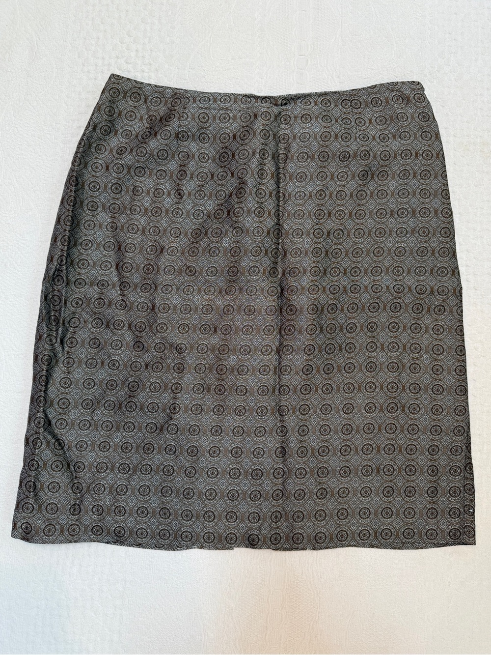 The Limited Pencil Skirt Women’s Size 4 Blue Brown Fully Lined